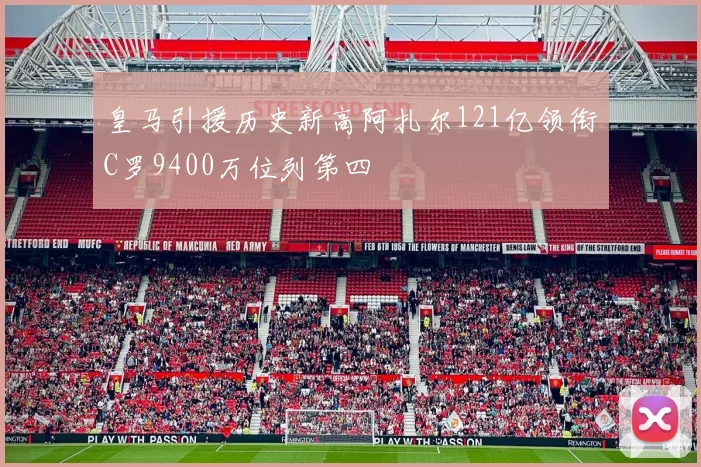 皇马引援历史新高阿扎尔121亿领衔C罗9400万位列第四